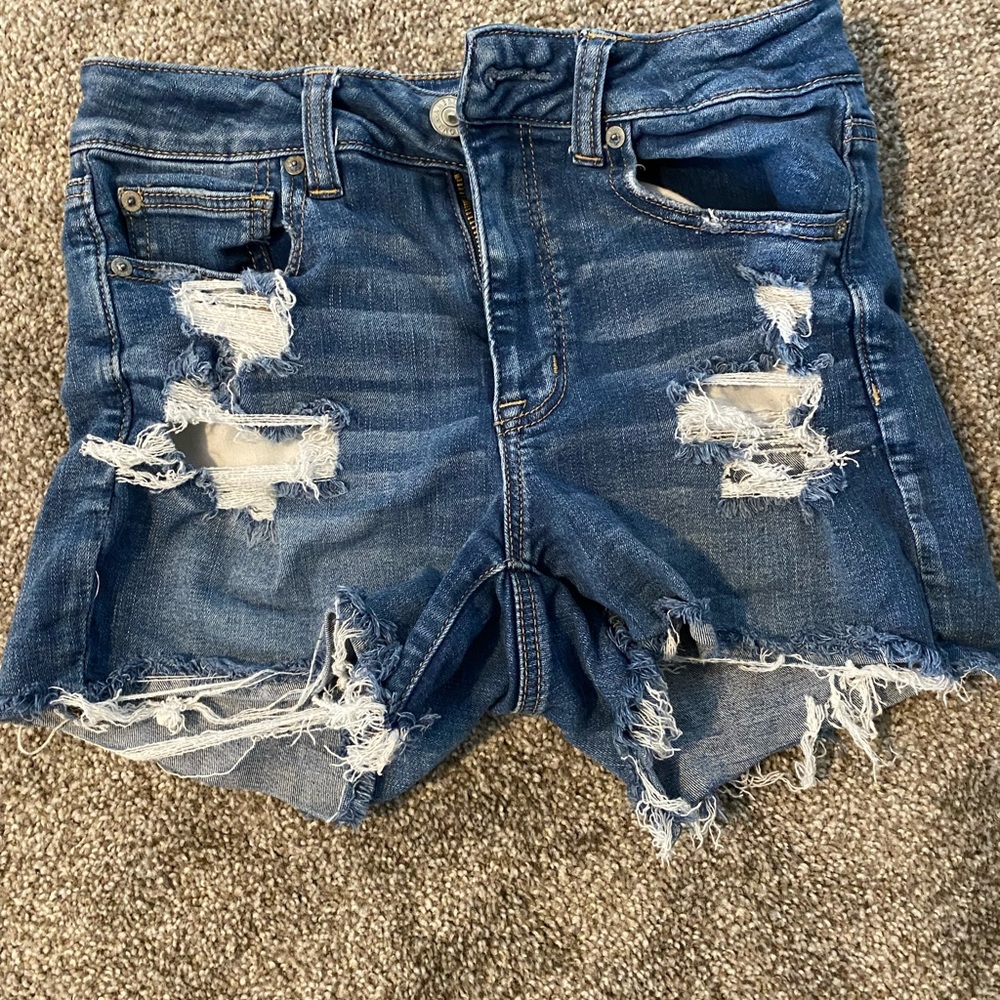 American Eagle Distressed Denim Shorts
